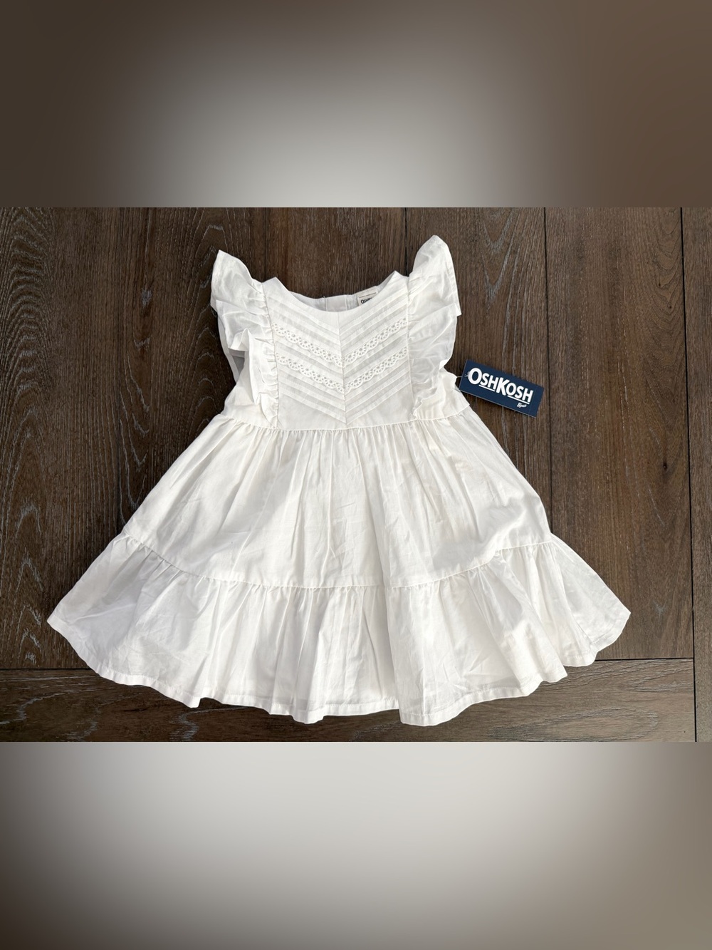 NWT OshKosh White Dress 12 Months